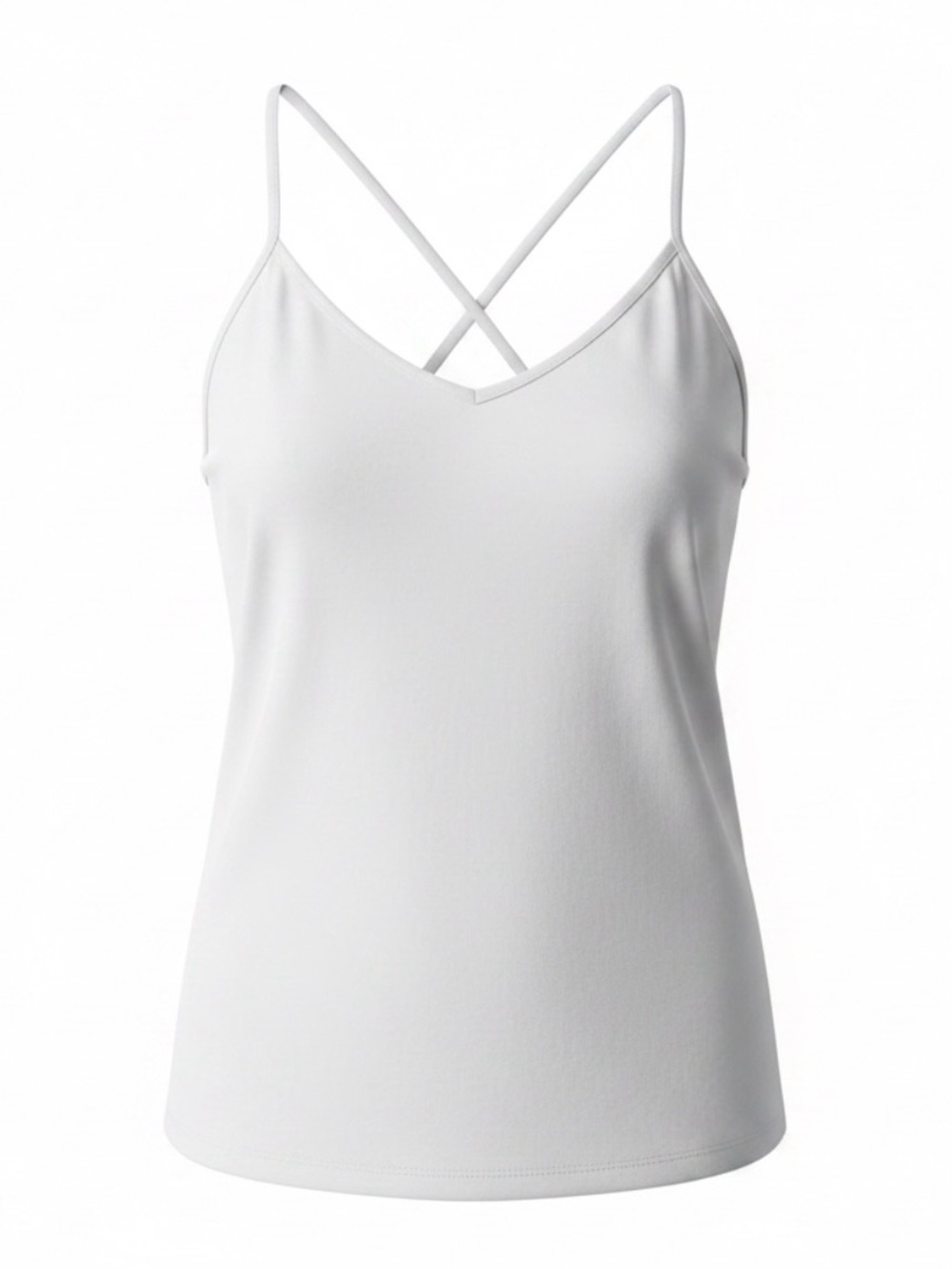Abercrombie & Fitch - White Strappy V-Neck Cami Tank Top